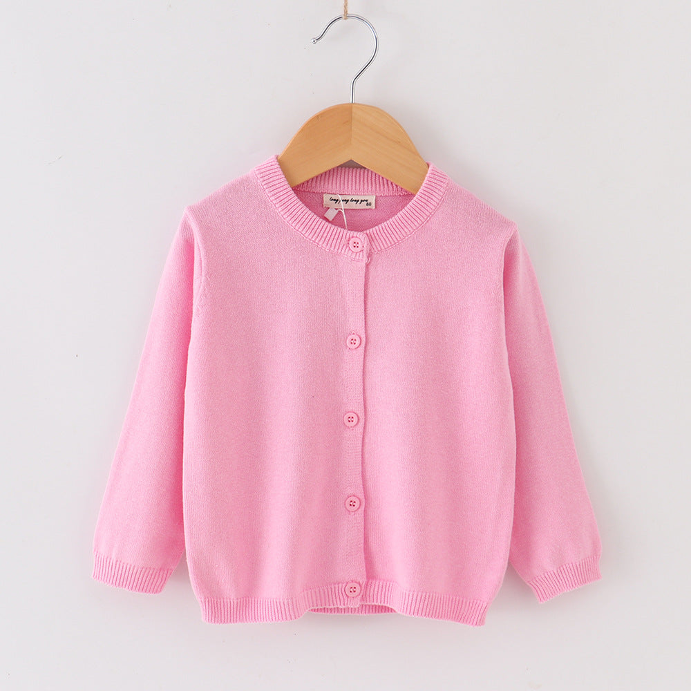 Soft Toddler Knit Jacket, Autumn Baby Cardigan for Girls and Boys, Casual Open Stitch Coat, Full Sleeve Children Sweater