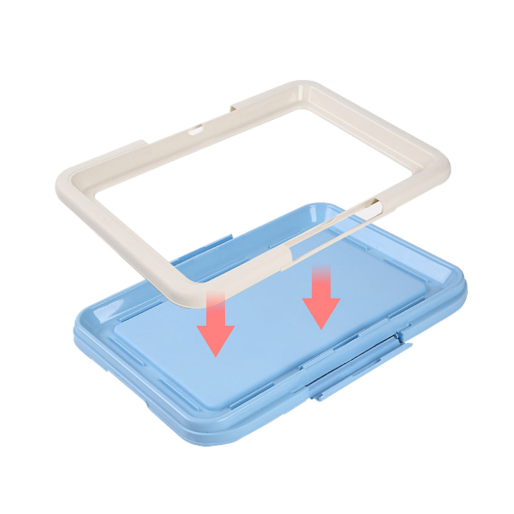 Portable Dog Training Toilet,Indoor Potty for Small Dogs &Cats with Puppy Pad Holder,47cm Tray for Puppy Pad Training bo