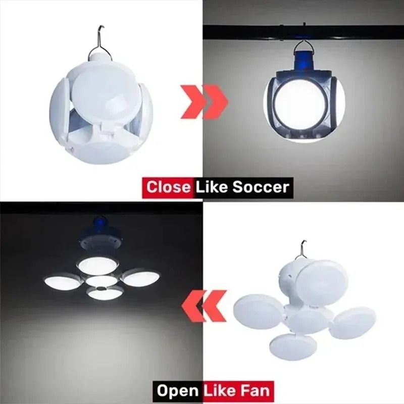Portable Solar Camping Lantern LED Rechargeable Tent Lamp With Hook 1
