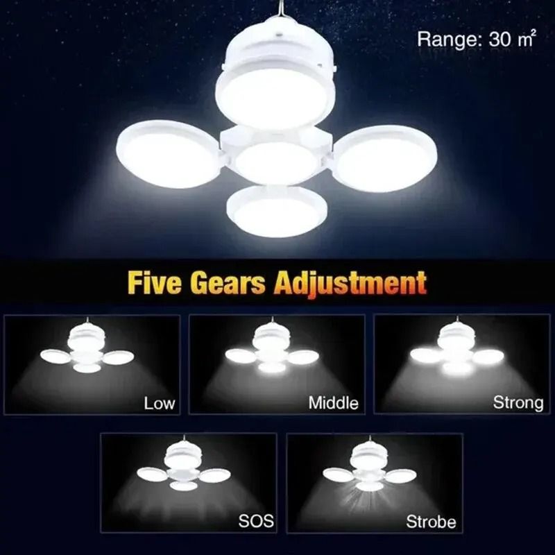 Portable Solar Camping Lantern LED Rechargeable Tent Lamp With Hook 2