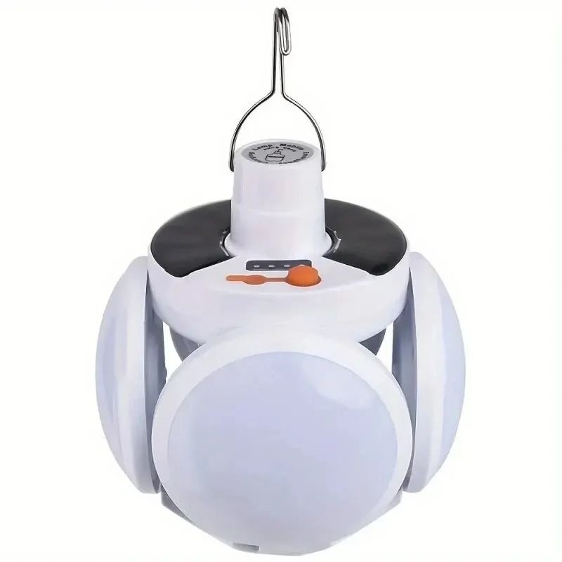 Portable Solar Camping Lantern LED Rechargeable Tent Lamp With Hook 6