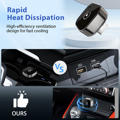 Android Auto Wireless Adapter New Pionray 2 In 1 Wireless CarPlay Adapter 5Ghz WiFi Type C USB Plug 2