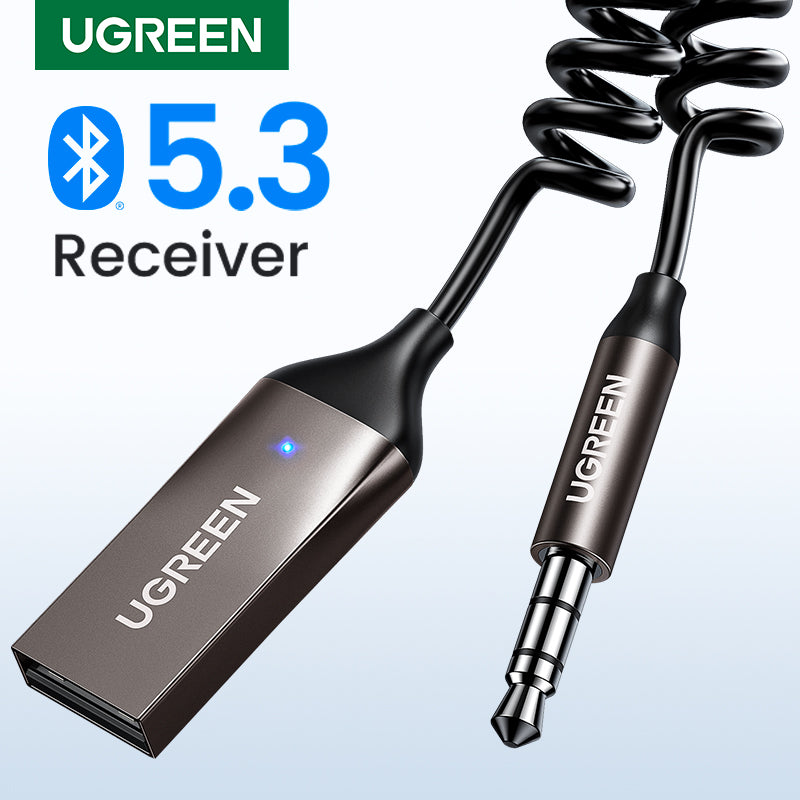 Hands-Free Bluetooth Receiver 5.3, Car Kits AUX Audio, Wireless Receiver for Car, 3.5mm Jack Music BT Transmitter