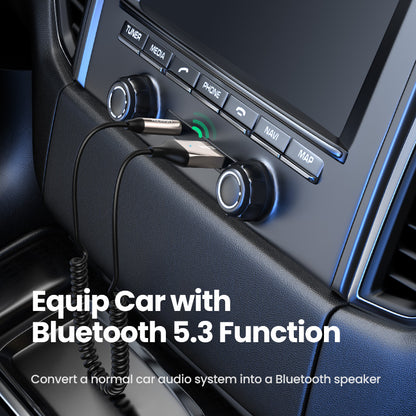 Hands-Free Bluetooth Receiver 5.3, Car Kits AUX Audio, Wireless Receiver for Car, 3.5mm Jack Music BT Transmitter