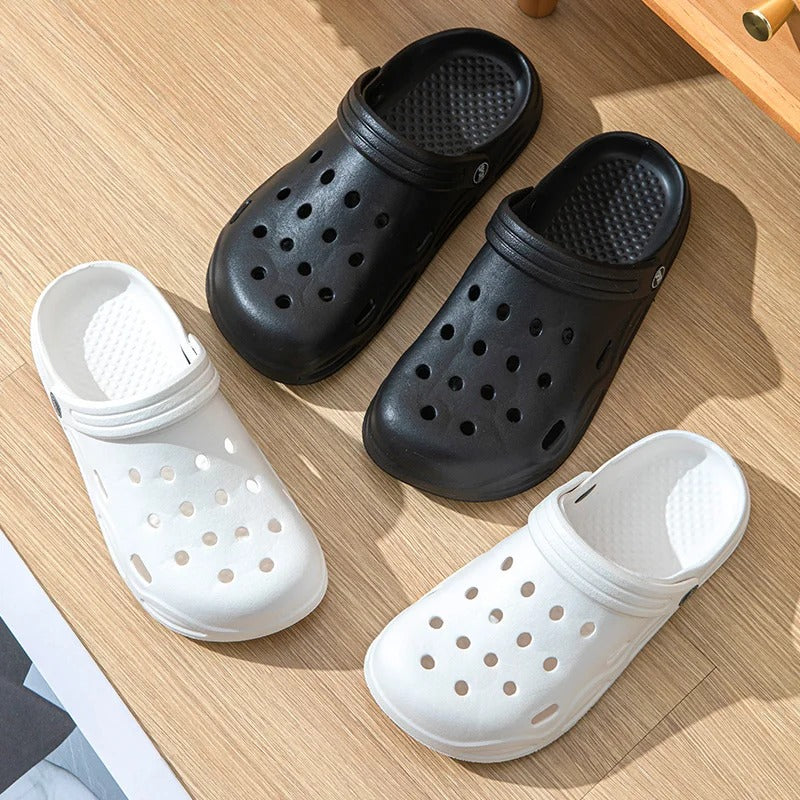 Mens Summer Hollow Out Closed Toe Sandals NonSlip Soft Bottom Shoes Lightweight ThickSoled Garden S 2