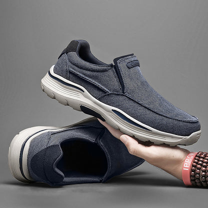 Mens Casual Shoes Canvas Breathable Loafers Comfortable Outdoor Walking Sneakers Classic Loafers Fo 5
