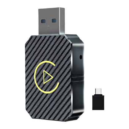 Smart AI Box BT CarPlay AI Box, Wireless Carplay Android Auto Adapter, Plug&Play for OEM Wired CarPlay Andriod Auto Cars