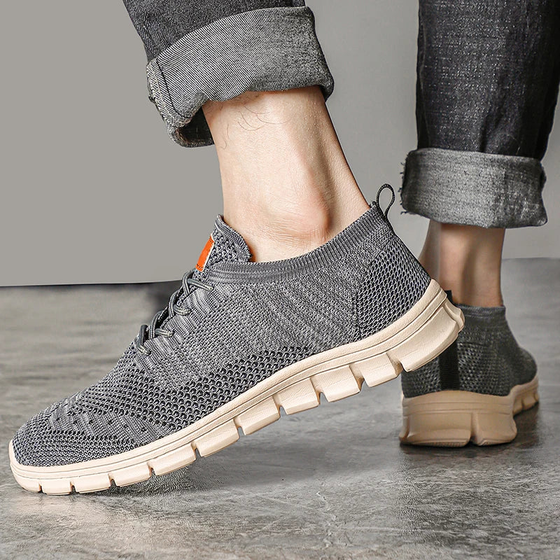 Mens Casual Sneakers Lightweight  Breathable AntiSlip Flats Outdoor Walking Shoes For Men 1