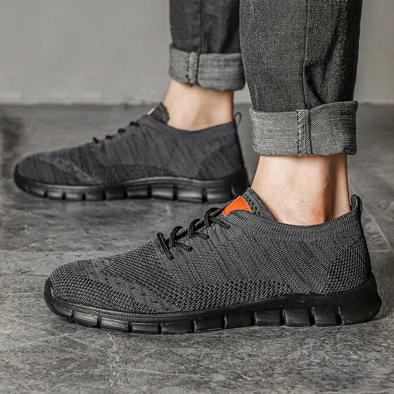 Mens Casual Sneakers Lightweight  Breathable AntiSlip Flats Outdoor Walking Shoes For Men 2