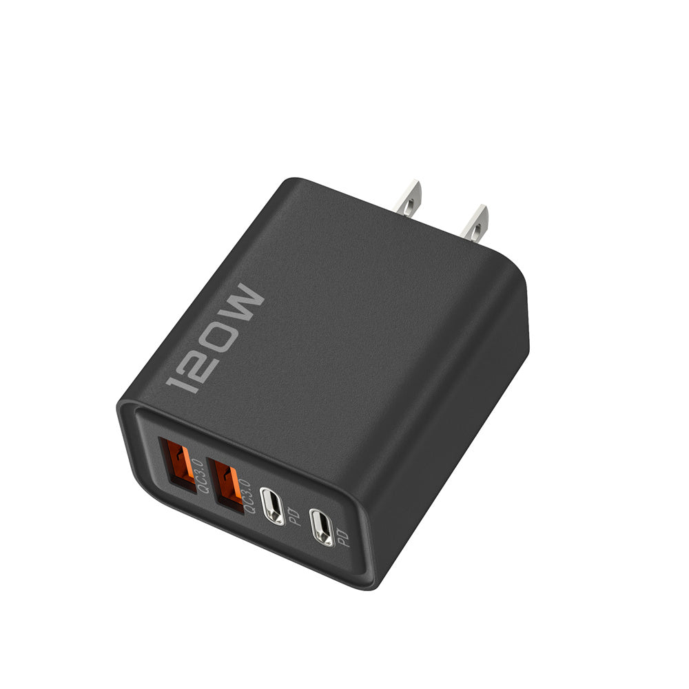 USB Phone Charger Adapter Total 120W USB Type C Charger 4 Port Fast Charging Quick Charge Wall Char 11