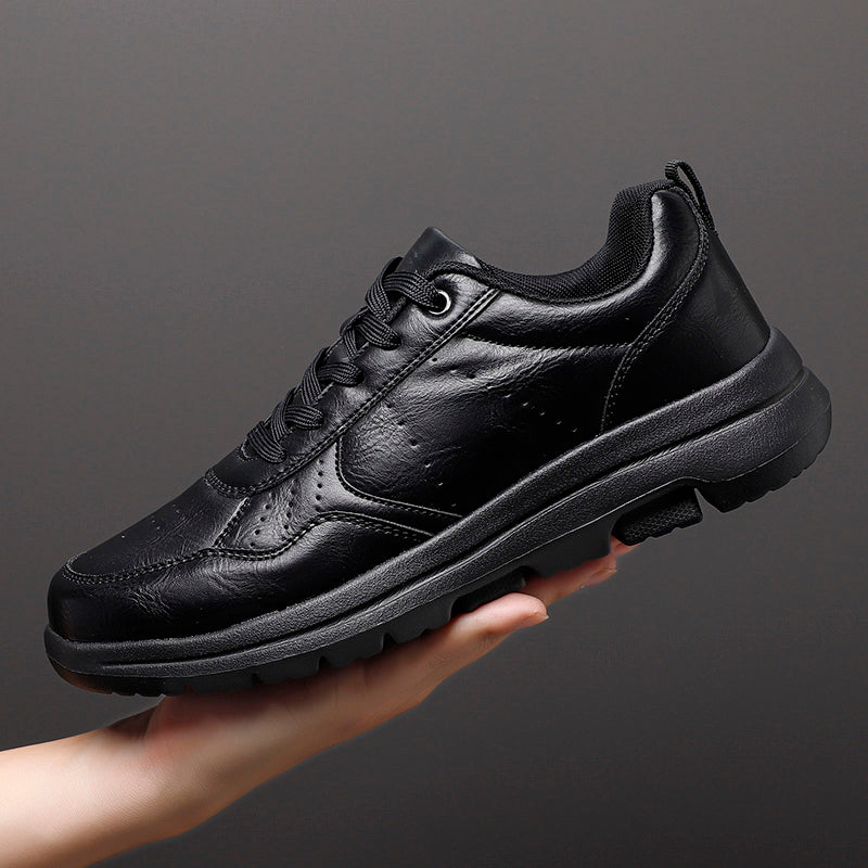Casual Men Shoes Sneakers Trend Breathable Leather Sneakers NonSlip Male Footwear Comfortable Leisu 3