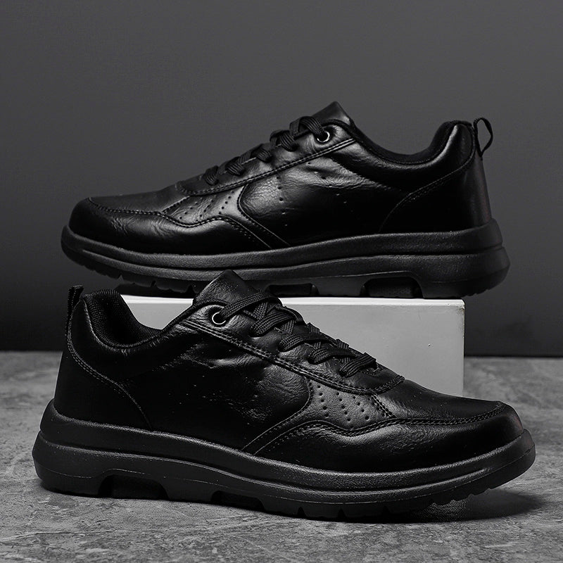 Casual Men Shoes Sneakers Trend Breathable Leather Sneakers NonSlip Male Footwear Comfortable Leisu 5