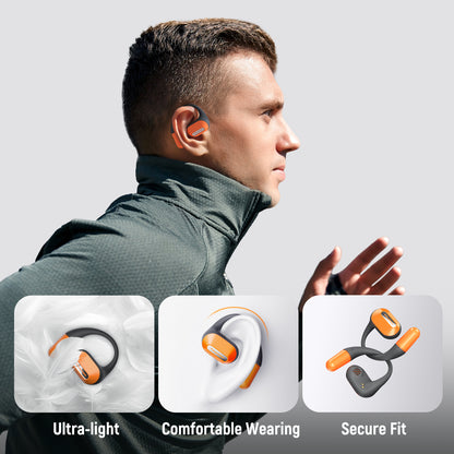 Bluetooth Wireless Earbuds, Truefree O2 Open Ear Headphones, IPX5 Waterproof, Multipoint Connection, App Control