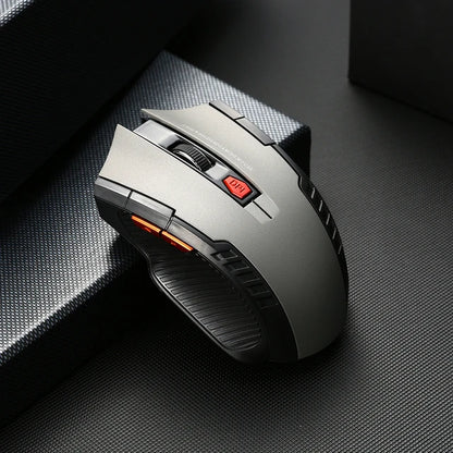 2.4GHz Wireless Optical Mouse, USB Receiver, 6 Button, Portable, Wireless Mouse for Laptops