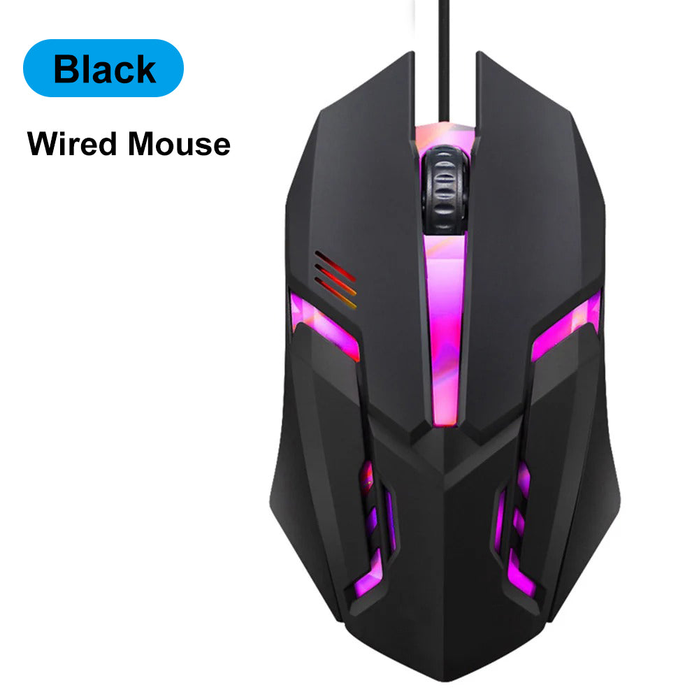 Dual-Mode Gaming Mouse, Bluetooth 5.2 Mouse, RGB 2.4G Wireless Mouse, 6 Buttons, Silent Mouse for MacBook, Tablet