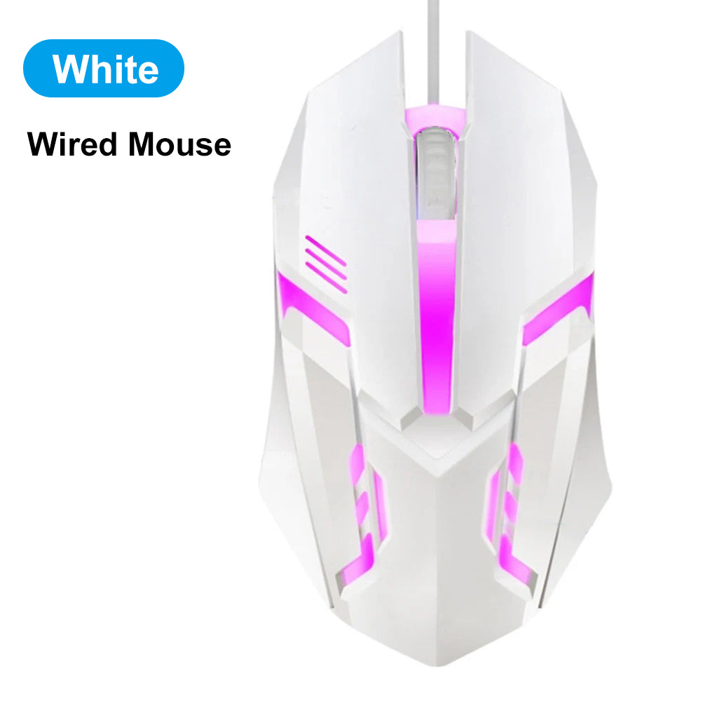Dual-Mode Gaming Mouse, Bluetooth 5.2 Mouse, RGB 2.4G Wireless Mouse, 6 Buttons, Silent Mouse for MacBook, Tablet