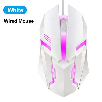 Dual-Mode Gaming Mouse, Bluetooth 5.2 Mouse, RGB 2.4G Wireless Mouse, 6 Buttons, Silent Mouse for MacBook, Tablet