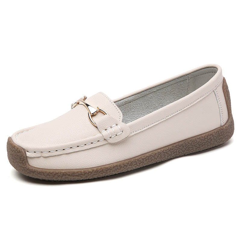 Designer Vulcanize Women Shoes Flats Leather Moccasins Sneakers Slipon Loafers Female Boat Shoes Ca 6