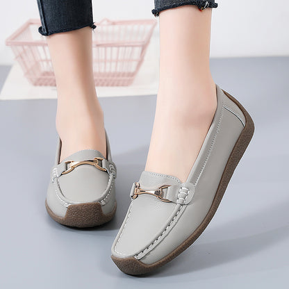 Designer Vulcanize Women Shoes Flats Leather Moccasins Sneakers Slipon Loafers Female Boat Shoes Ca 5