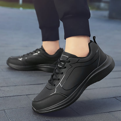 Mens Casual Sneakers New Fashion PU Jogging Training Shoes Comfortable Outdoor HighQuality Mens Sho 2