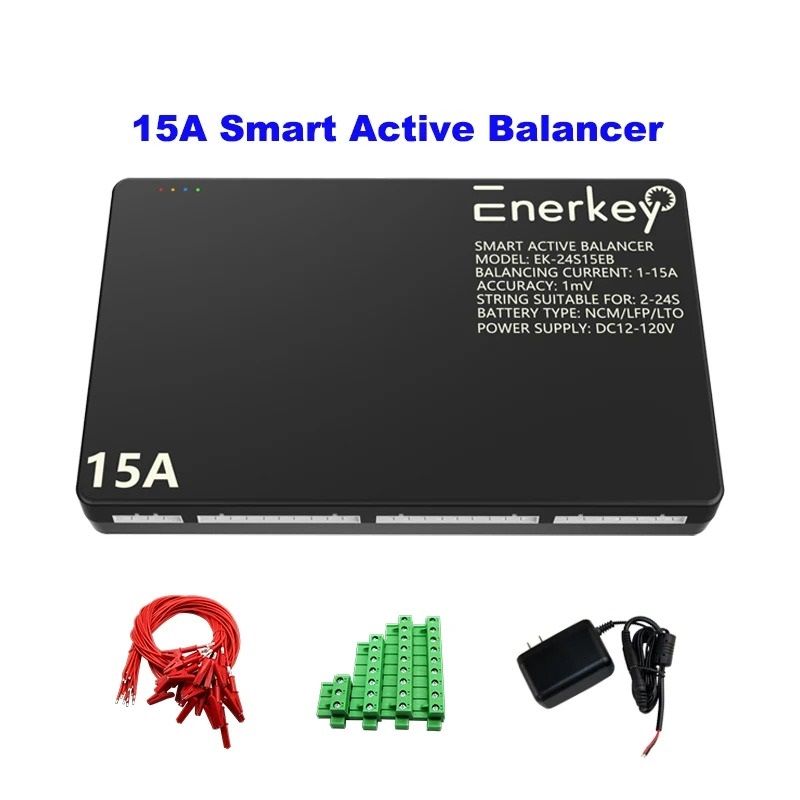 Smart 15A Active Battery Balancer with App Monitoring