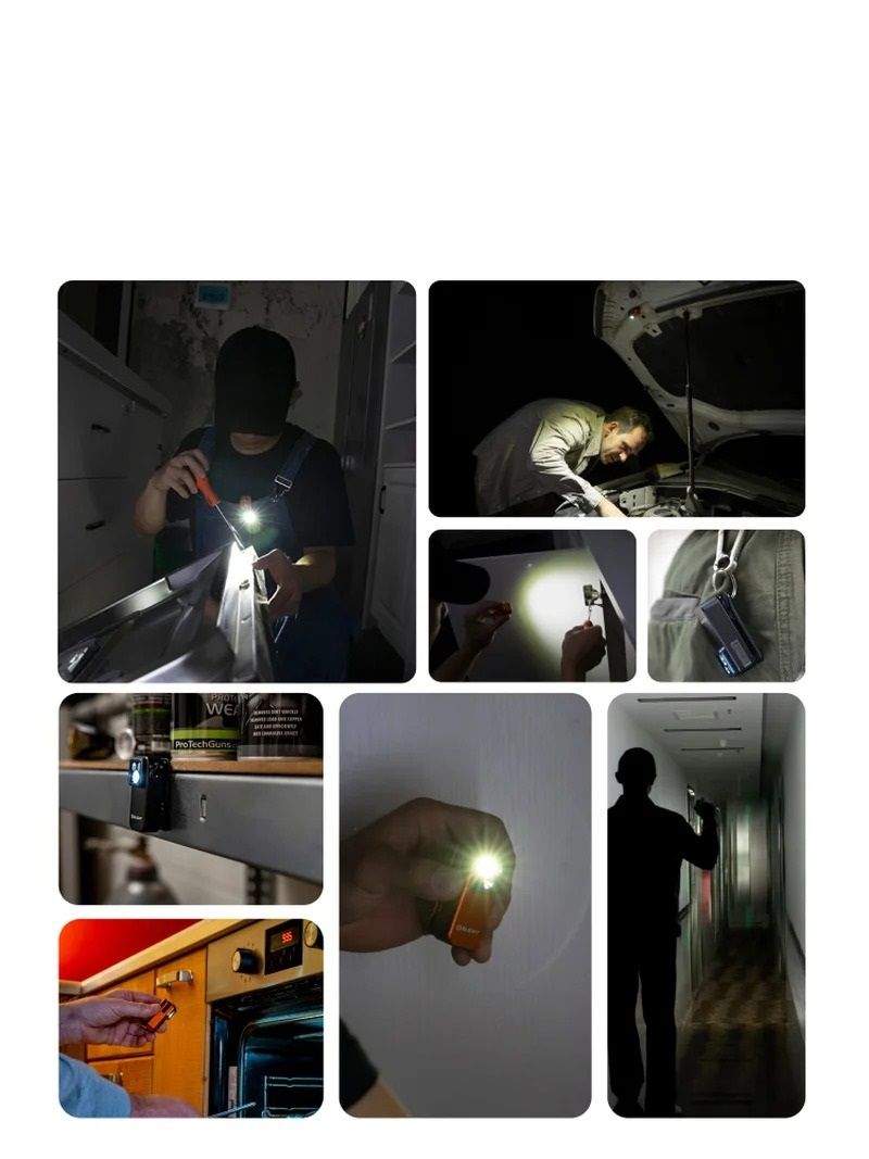 Mens Clip On Three Mode Magnetic Lamp For Outdoor And Everyday Use 2