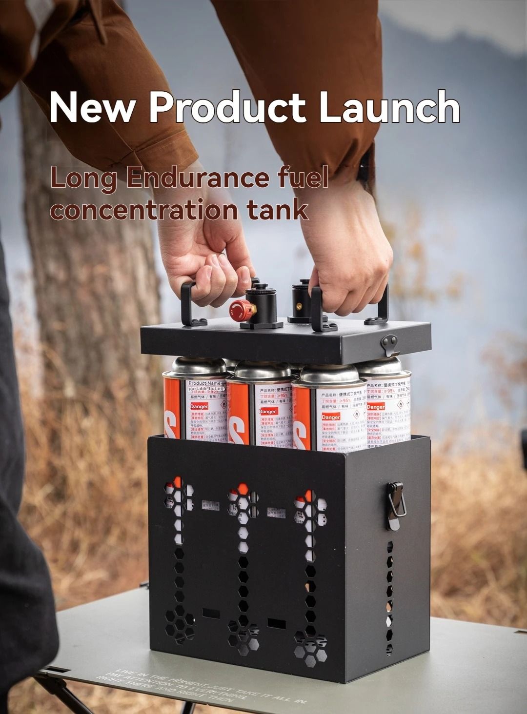 Fuel Storage Camping Stove for Outdoor Cooking and RV Use