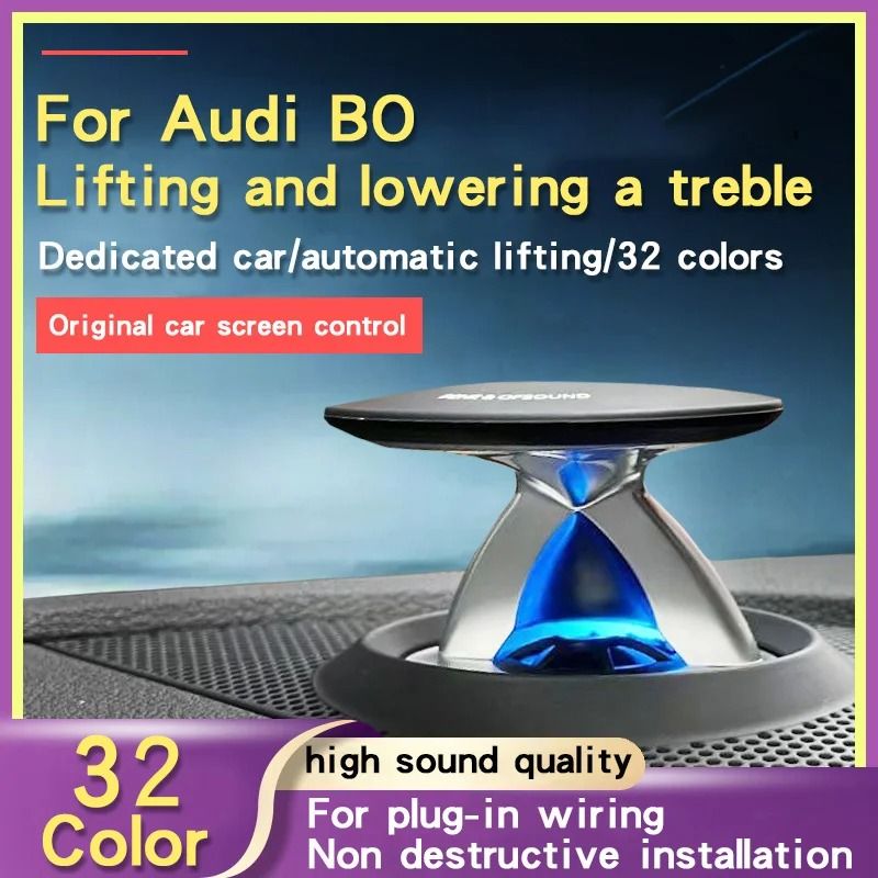 LED Lifting Tweeter Speaker with 32 Color Modes for Audi