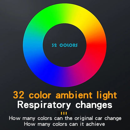 LED Lifting Tweeter Speaker With 32 Color Modes For Audi 3