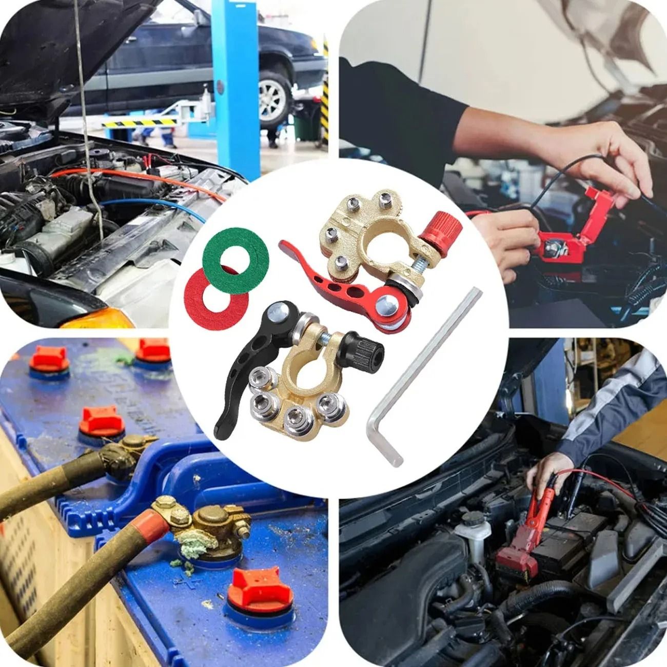 Quick Release Car Battery Terminal Connectors For 12V  24V 4