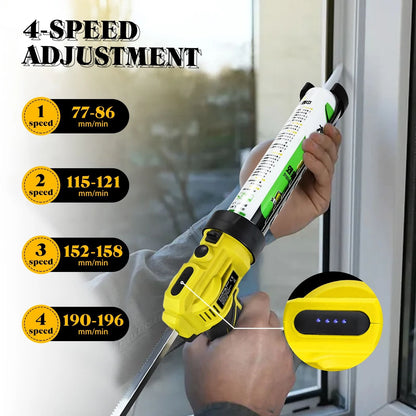 Cordless Electric Caulk Gun With Adjustable Speeds And LED Light 1