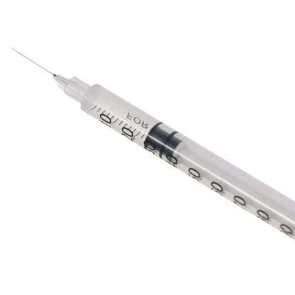Manual Push Syringe Set 1ml With Straight Tip Needle 20 Pieces 2