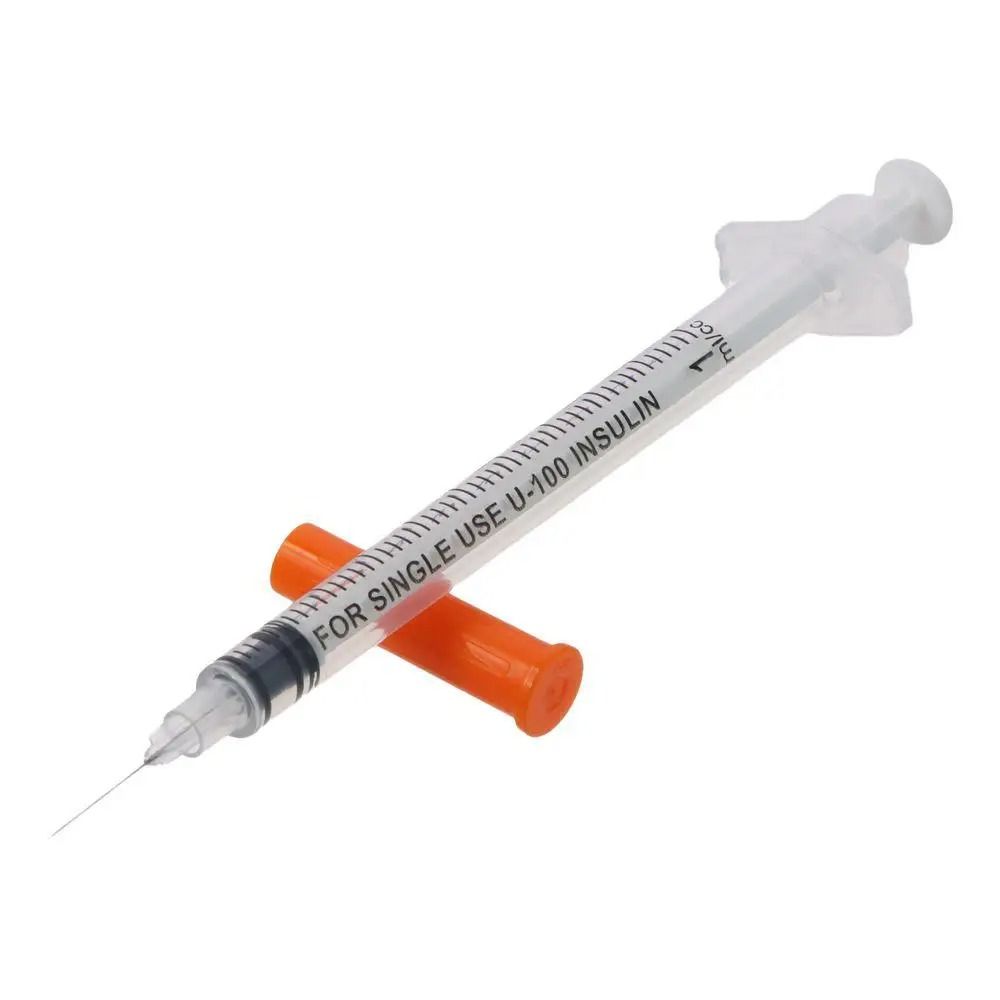 Manual Push Syringe Set 1ml With Straight Tip Needle 20 Pieces 3