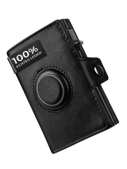 Mens Leather Wallet With Air Tag Slot And RFID Protection 5