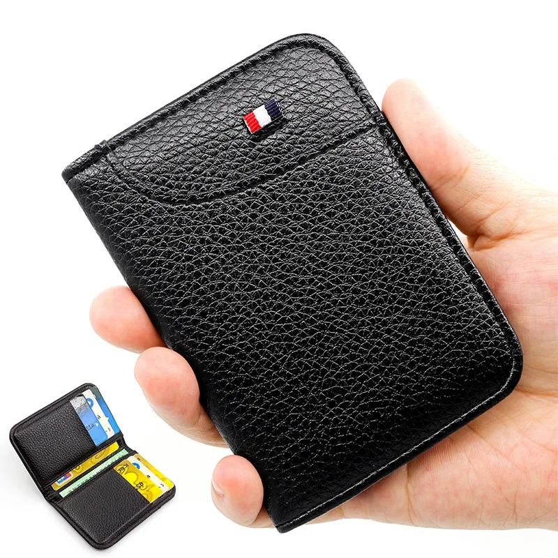 Super Slim Soft PU Leather Mini Card Wallet