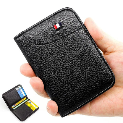 Super Slim Soft PU Leather Mini Card Wallet