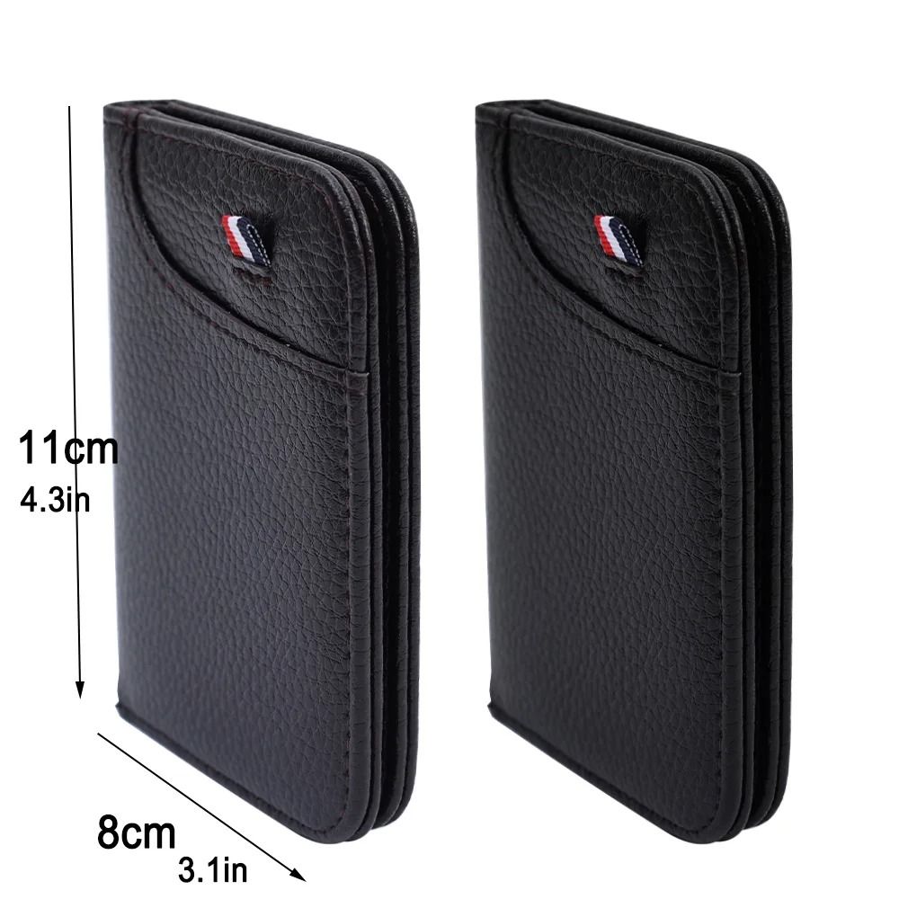 Super Slim Soft PU Leather Mini Card Wallet 3