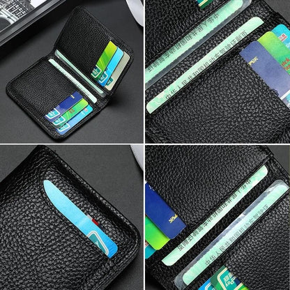 Super Slim Soft PU Leather Mini Card Wallet 4