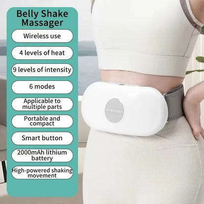 Electric Belly Massager Belt With Vibration Heat  Multi Modes 1
