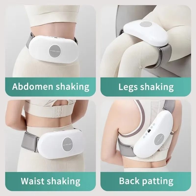 Electric Belly Massager Belt With Vibration Heat  Multi Modes 4