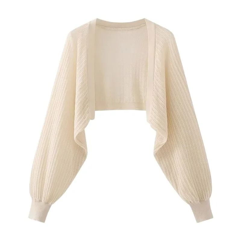 Womens Ice Silk Knitted Cardigan Top 2