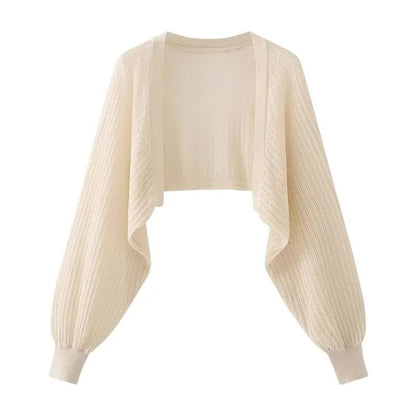 Womens Ice Silk Knitted Cardigan Top 2