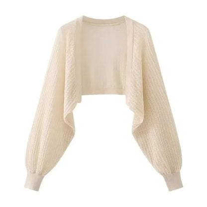 Womens Ice Silk Knitted Cardigan Top 5