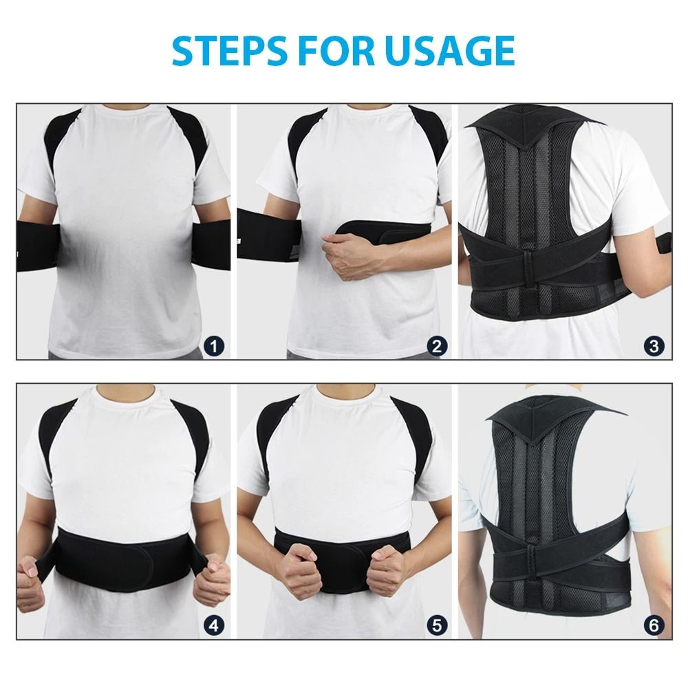 Adjustable Upper Back Posture Corrector Brace 5