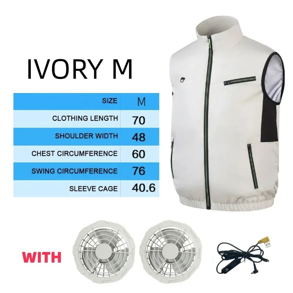 Electric Cooling Fan Vest For Outdoor Work And Hiking 9