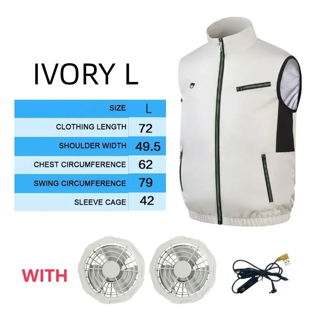 Electric Cooling Fan Vest For Outdoor Work And Hiking 10