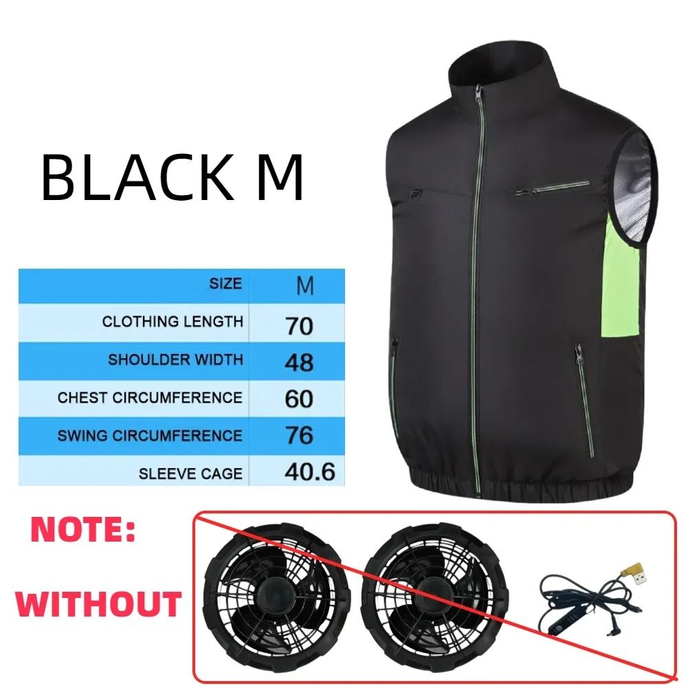 Electric Cooling Fan Vest For Outdoor Work And Hiking 12
