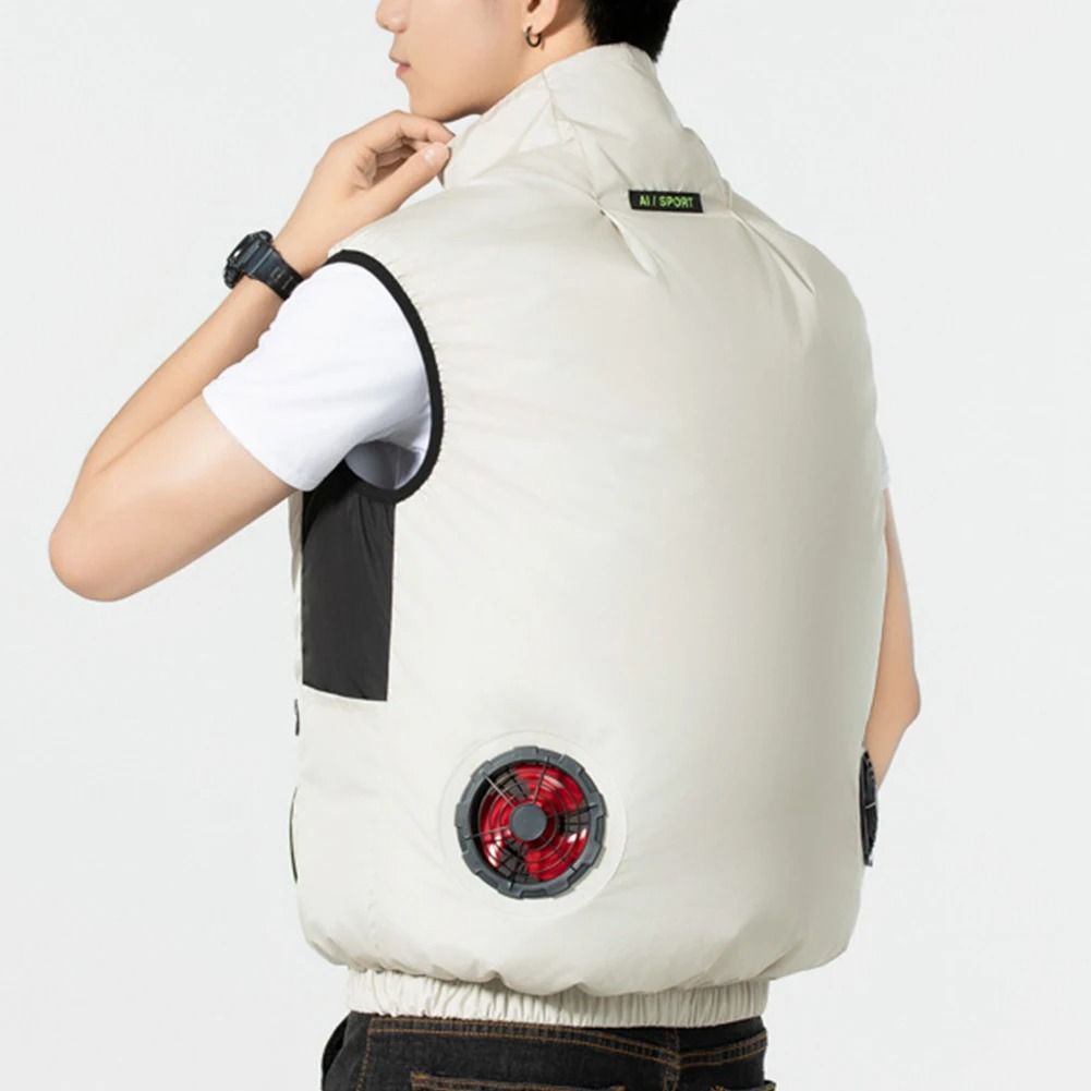 Electric Cooling Fan Vest For Outdoor Work And Hiking 2