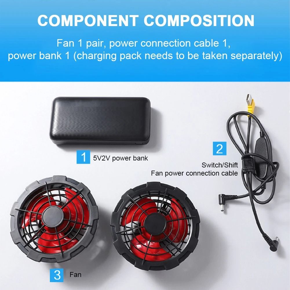 Electric Cooling Fan Vest For Outdoor Work And Hiking 3