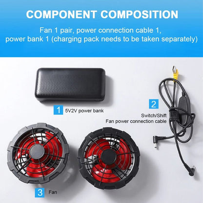 Electric Cooling Fan Vest For Outdoor Work And Hiking 3
